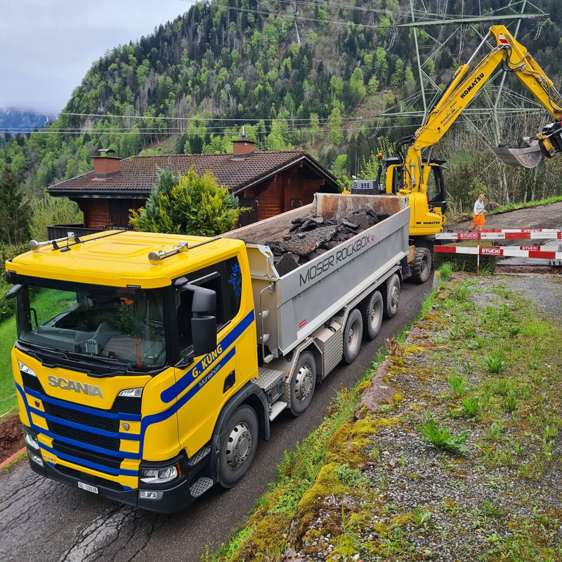 Kipper der R. Zindel Transporte AG